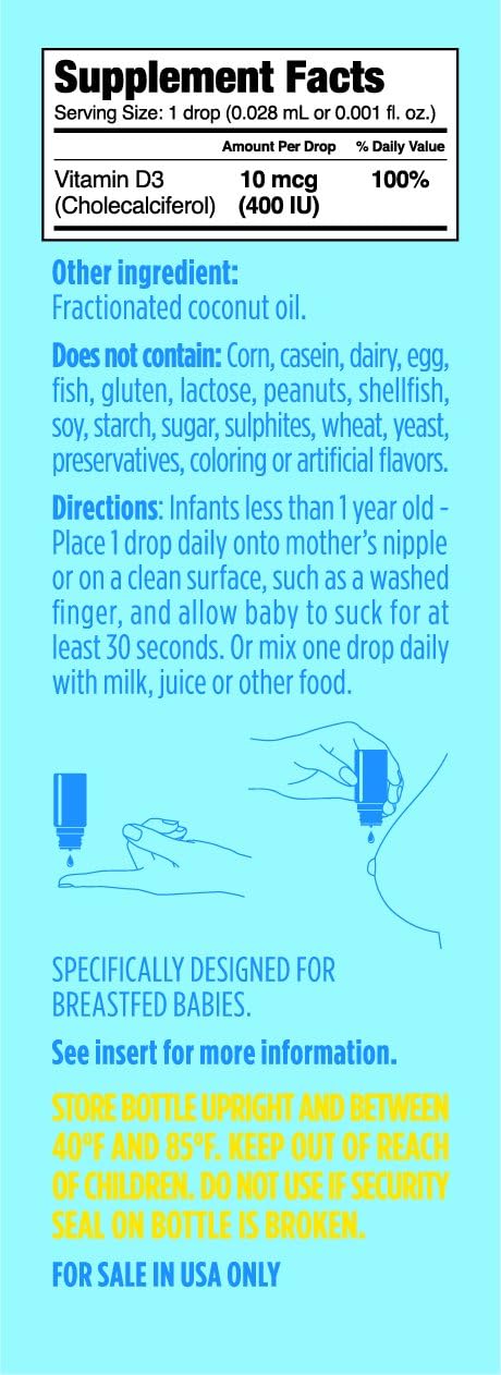 Baby Ddrops® 400 IU 90 Drops: Health & Personal Care