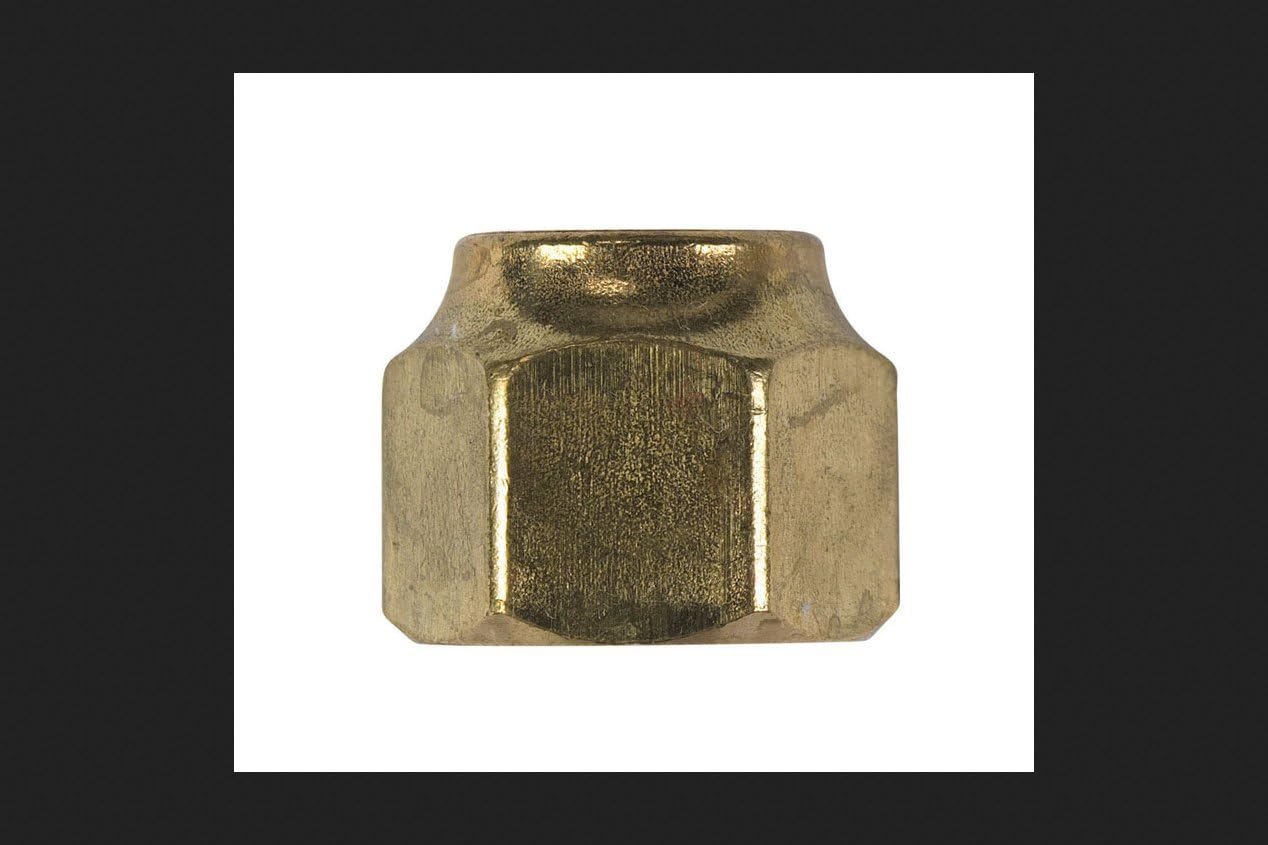 Jmf Flare Nut 5/8 " Flare Yellow Brass Bagged Home