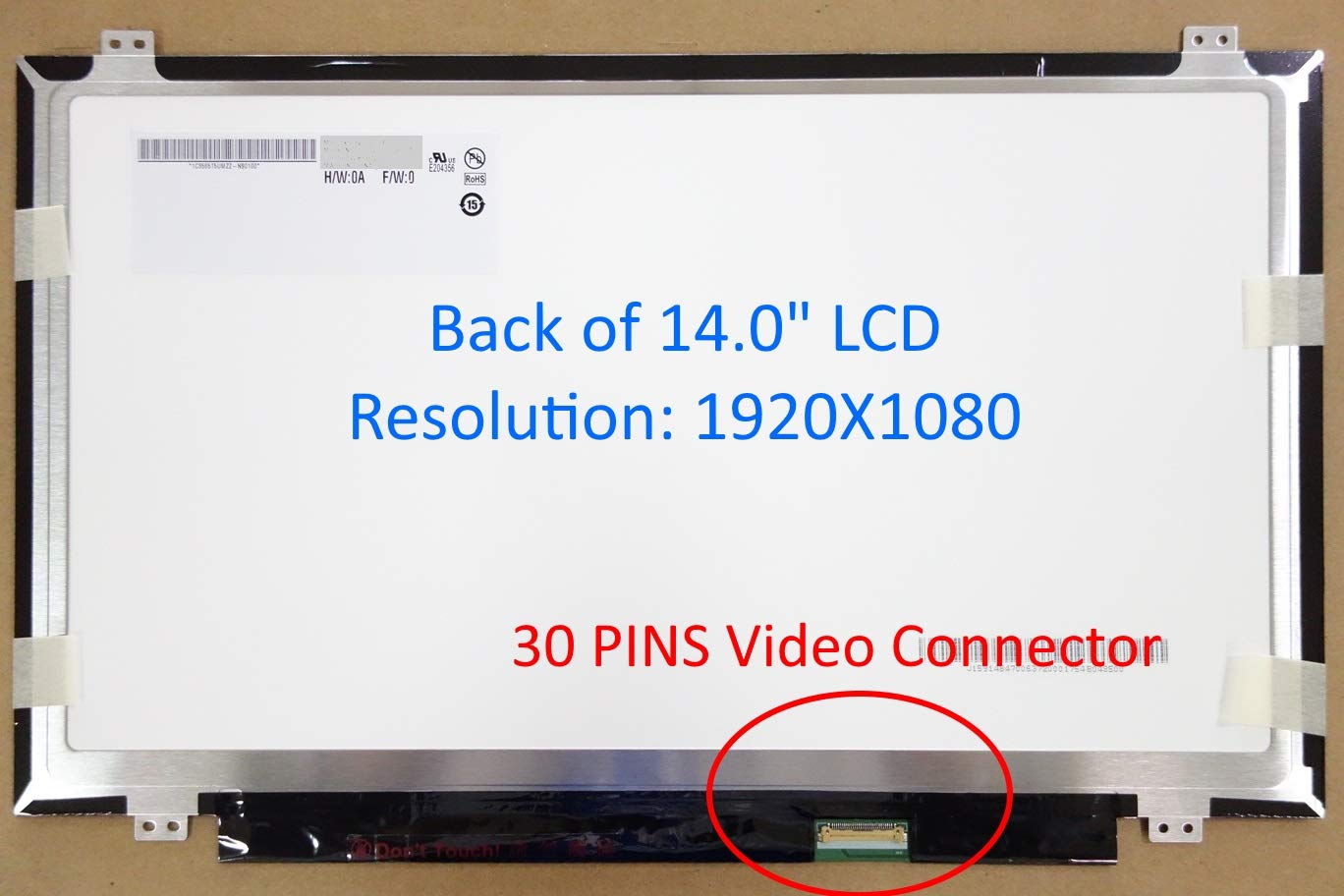 New 14.0" IPS FHD (1080P) Laptop LED LCD Replacement Screen/Panel Compatible with NT140FHM-N42