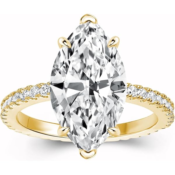10k Yellow Gold Claddagh Rope Ring With Diamonds - 3-Row Engagement/Wedding Ring For Women - View #5