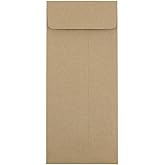 JAM PAPER #11 Policy Business Premium Envelopes - 4 1/2 x 10 3/8 - Brown Kraft Paper Bag - 50/Pack