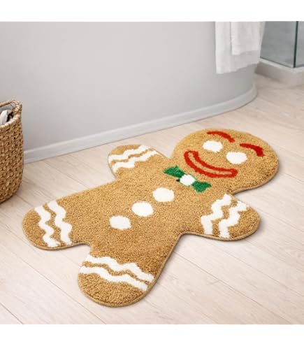 Tapis De Salle De Bain De Noël 40 X 60 Cm - Tapis De Bain Antidérapant
