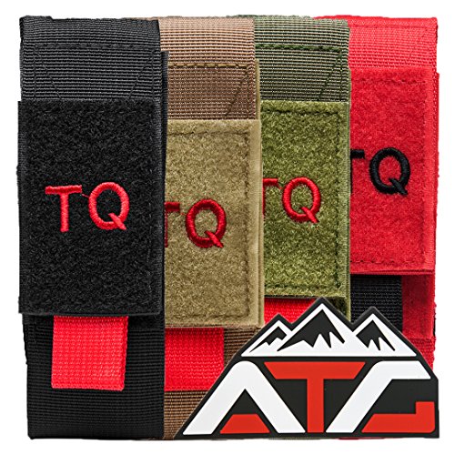 Tactical Tourniquet & Trauma Medical Shear Pouch MOLLE PALS Duty Belt Loop EMT EMS (Red) - Thumbnail 4