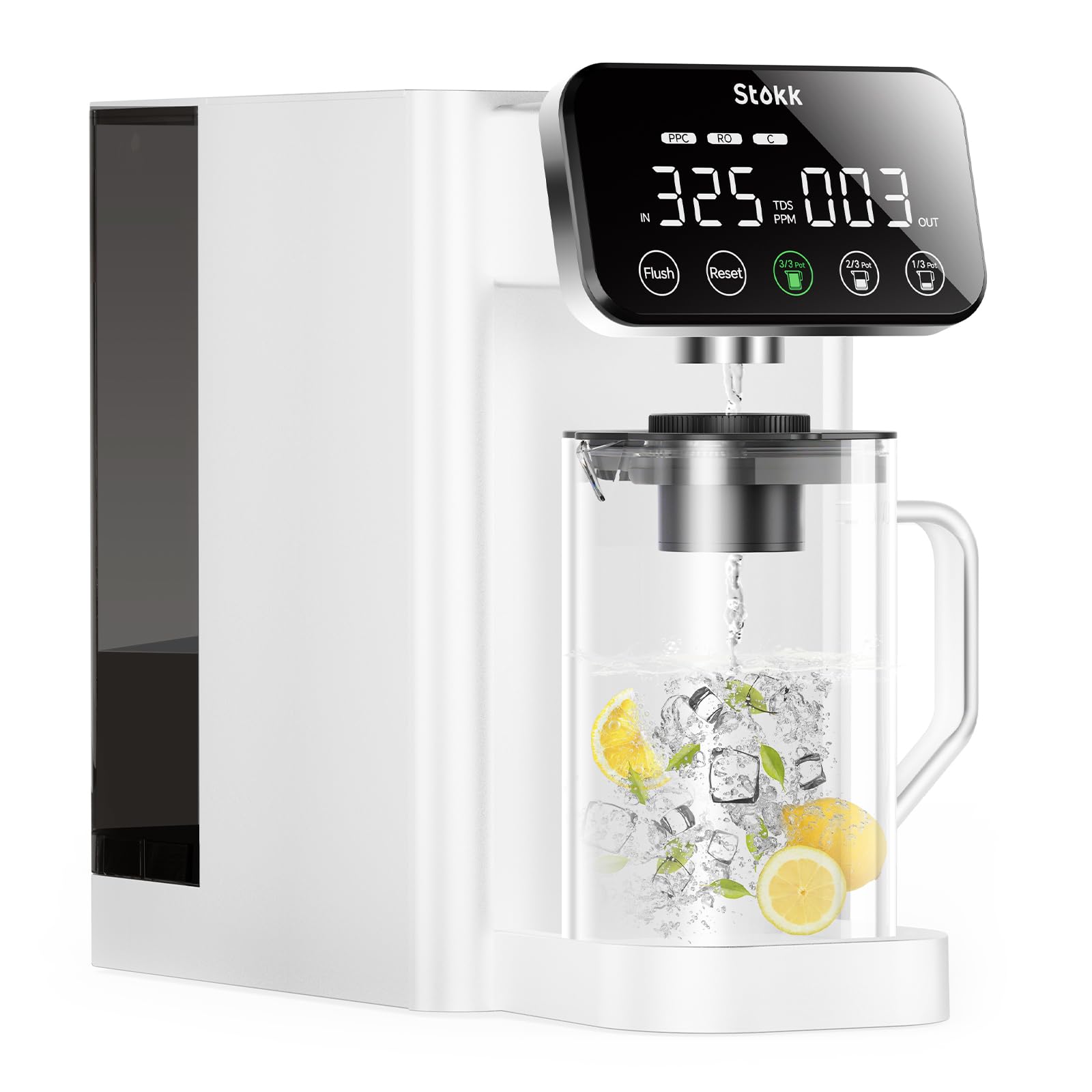 Photo 1 of Stokk E1 Reverse Osmosis Water Filter Countertop, 5 Stage RO Water Filter System with Remineralization Glass Pitcher, NSF/ANSI 58&372, Portable No Installation Water Purifier for Home Office