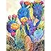Diamond Painting Kits for Adults Kids, Full Drill Crystal Rhinestone Embroidery Pictures Arts Craft for Home Wall Decoration Color Cactus 11.8×15.7Inches
