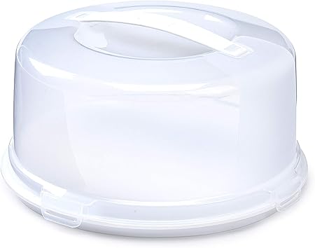 Whitefurze – Caja para Tartas, plástico, Color Blanco: Amazon.es: Hogar