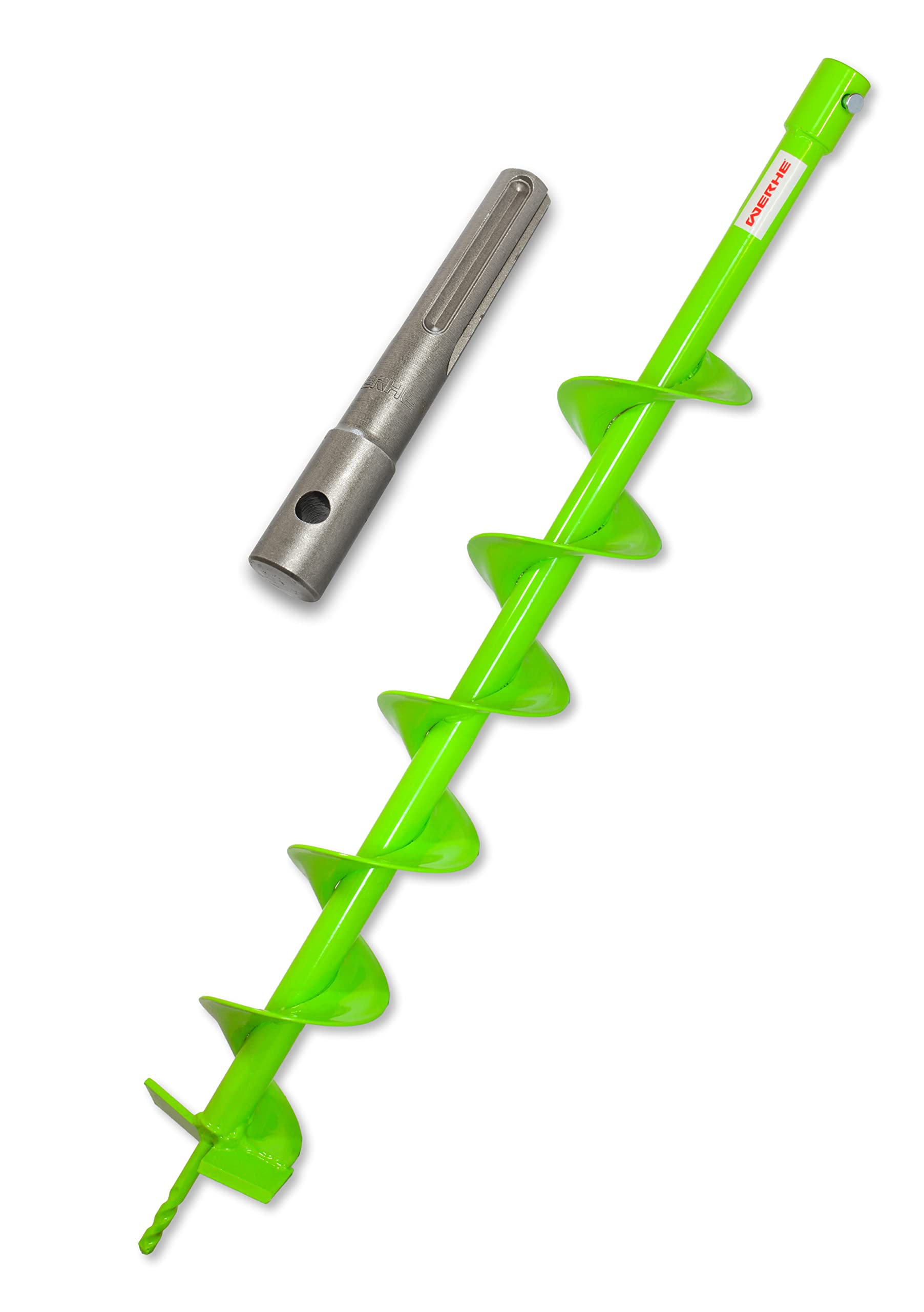 WERHE Earth Drill with SDS Max Holder 100 mm robust drill bit Pile Drill Bit 100 mm