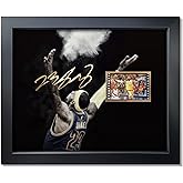 sufenvera Framed LeBron James Basketball Photo with Signed 10x8 Inch,LeBron James of The Game Film Collection Display,Gifts for Lakers James Fans