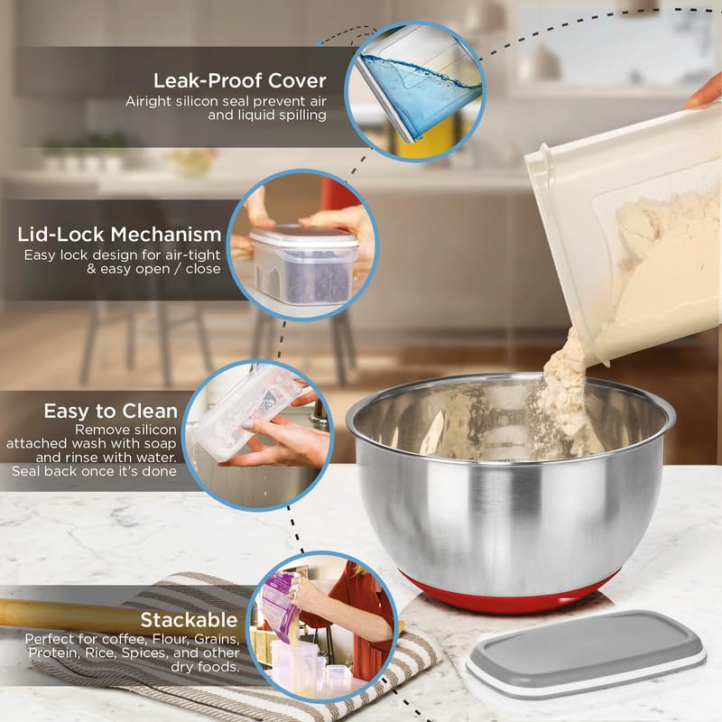 Shazo LARGEST Set of 52 Pc Food Storage Containers (26 Container Set