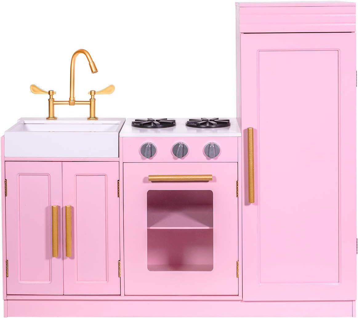 kids play kitchen pink