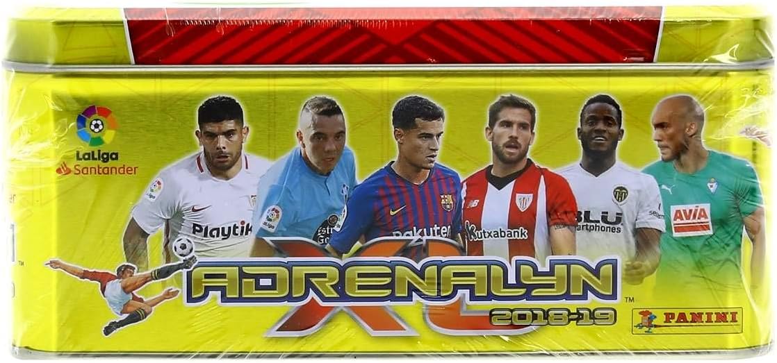 Panini 003714TINE Tin Box Adrenalyn 2018-2019: Amazon.es: Juguetes y juegos