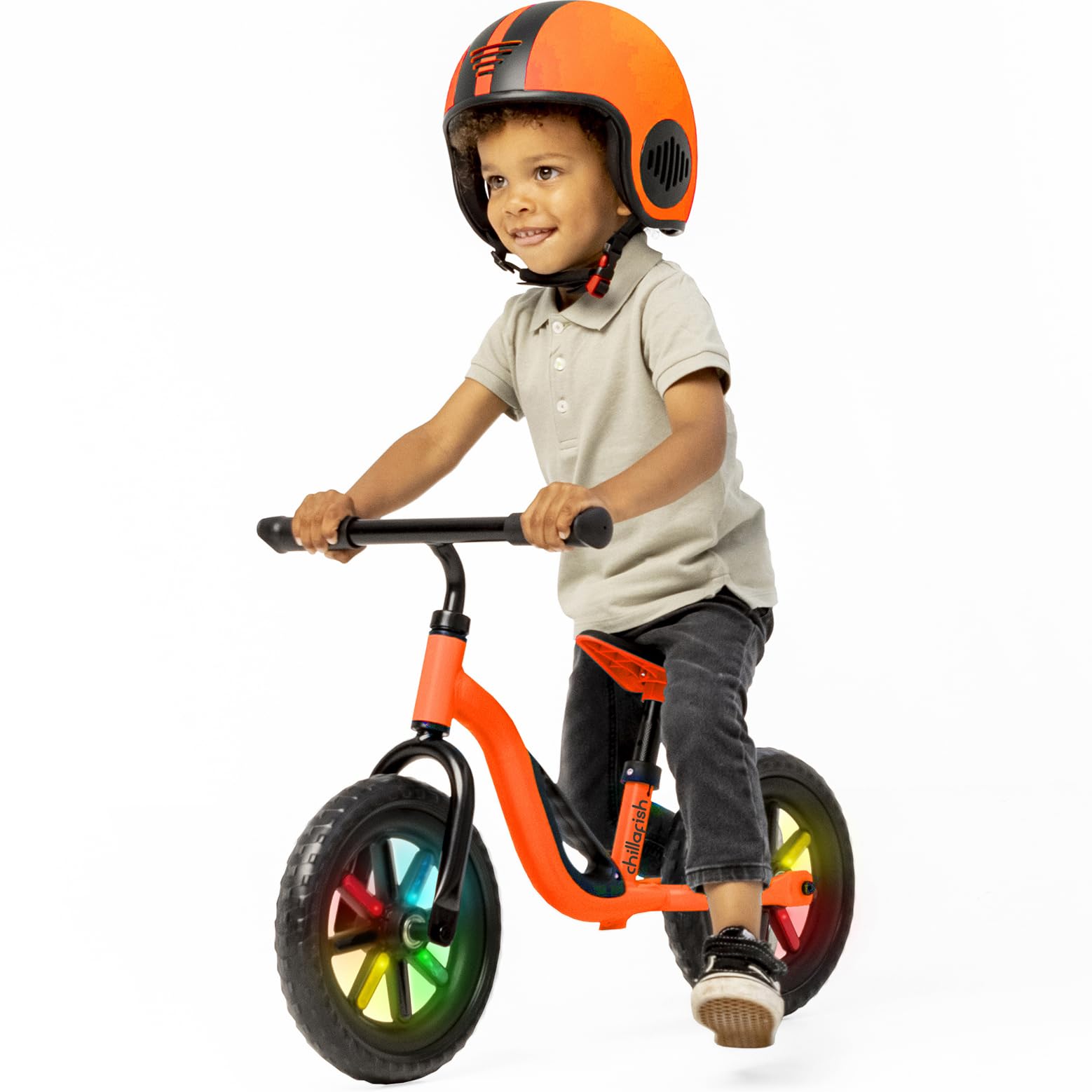 Chillafish Charlie Kids Balance Bike: Lightweight Frame, Toddler Bicycle with No-Puncture Tires, Adjustable Seat & Handle Bars, Easy Carry Handle