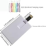 Fenglangrong 10 Pack 2GB USB Flash Drive White Credit Card Shape Memory Stick U view 2