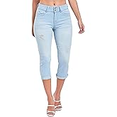 YMI Womens YMI Jeans Women's Wannabettabutt Roll Up Cropped Jeans