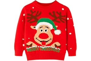 Remimi Kids Christmas Sweater for Toddler Girls Boys Holiday Pullover Top
