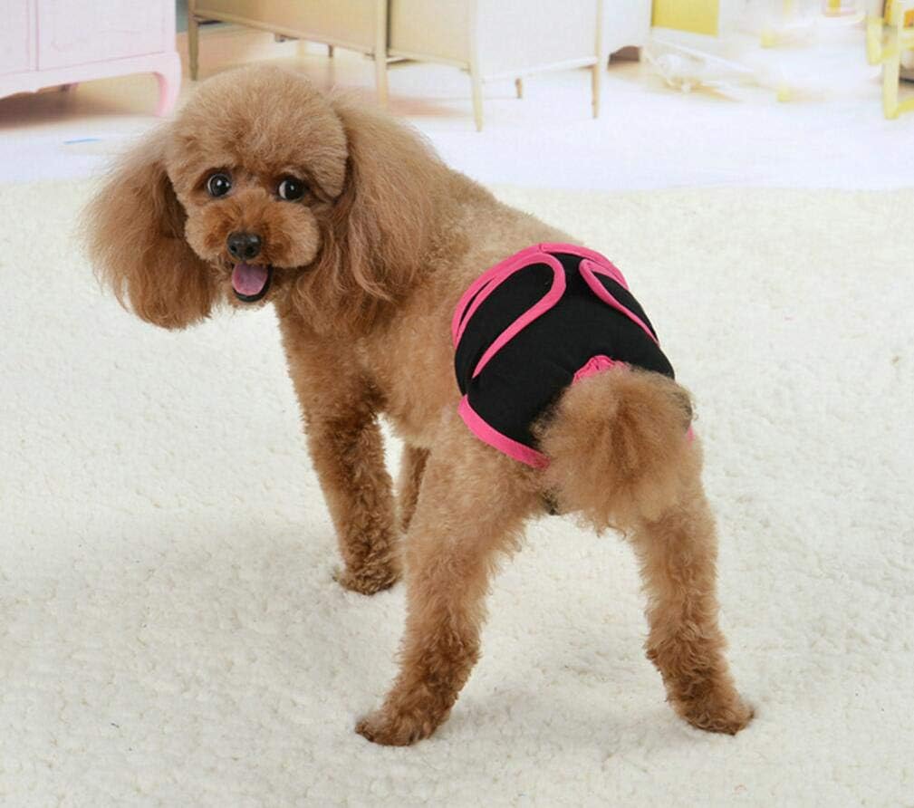 Diyafas 2 Pack Reusable Dog Nappies Physiological Pants Underwear Female Pet Sanitary Pads Hygiene Diapers for Small Medium and Large Dogs - Image 3