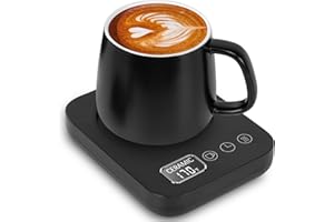 MAROMAMIX Smart Coffee Mug Warmer - 30W Coffee Cup Warmer for Desk with Temp Display & 2-12H Timer, Auto Shut Off & Gravity Sensor Coffee Cup Warmer with 3 Temp Settings for Coffee Beverage Milk Tea (No Cup)