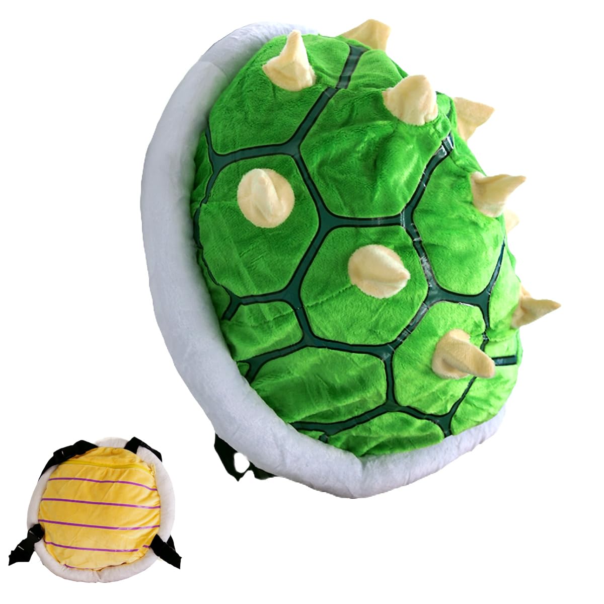 Photo 1 of zhqinger Turtle Shell Backpack Cute Turtle Costume 12"" Soft Turtle Shell Halloween Cosplay Costume Accessories(green), Medium