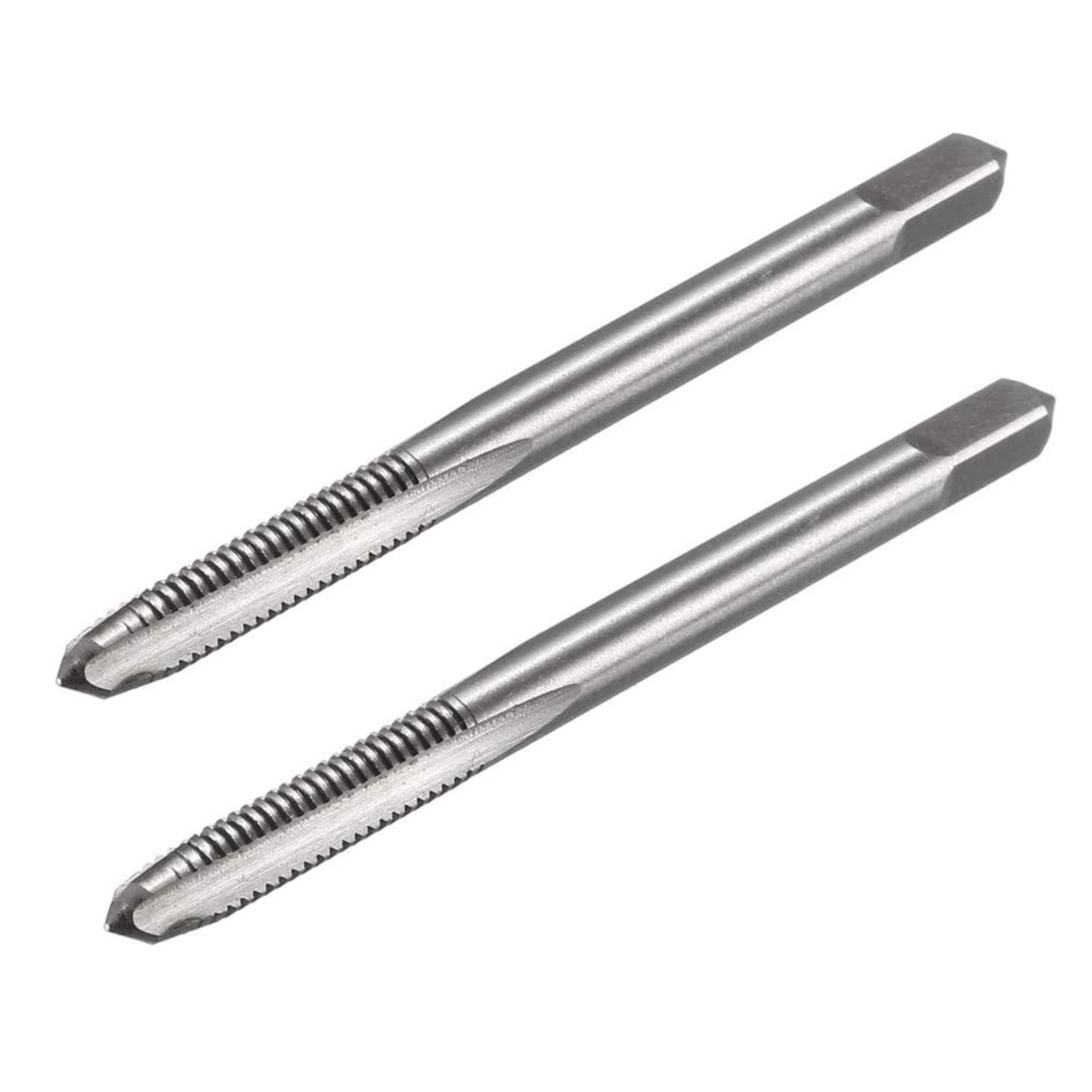 TOP-VIGOR 2Pcs M4 x 0.7mm Straight Flute Screw Thread Tap, HSS Thread Milling Tap with H2 Tolerance 3 Straight Flutes Metric Machine Tap