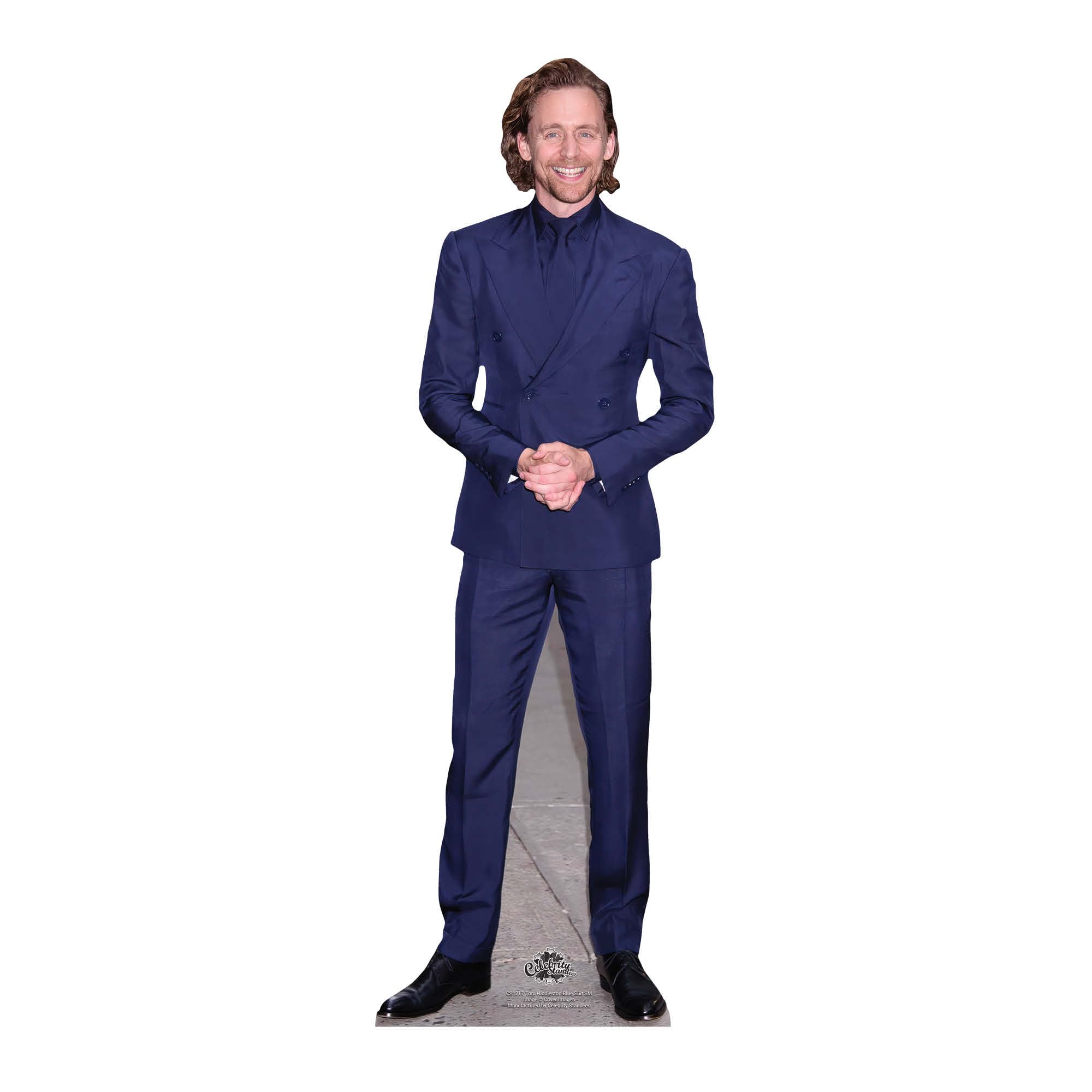 Star Cutouts CS1217 Tom Hiddleston Blue Suit Star Mini Cardboard Cutout – Celebrity Shelf Display, Gift & Fan Decoration