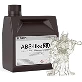 ELEGOO ABS-Like 3.0 3D Printer Resin Translucent 2000g | High Strength and Toughness, High Precision, Low Viscosity, UV-Curing Photopolymer Resina for MSLA DLP LCD 3D Printers