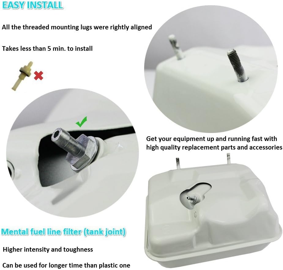 FDJ Replacement Honda GX240 Fuel Tank Assembly for Honda 8HP Engines Gas Tank: Automotive
