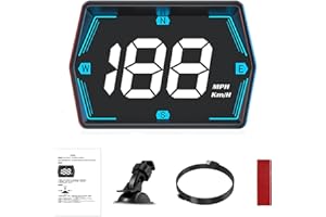 Car HUD Projector with Intelligent Brightness Control Drives Safe Accessories Head Up Display Quick Installation ABS