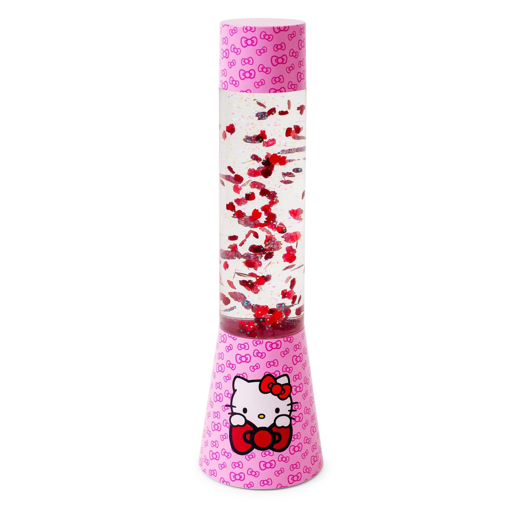 Photo 1 of Ukonic Sanrio Hello Kitty Glitter Motion Mood Light | Nightstand Table Lamp for Bedroom, Desk | 12 Inches Tall
