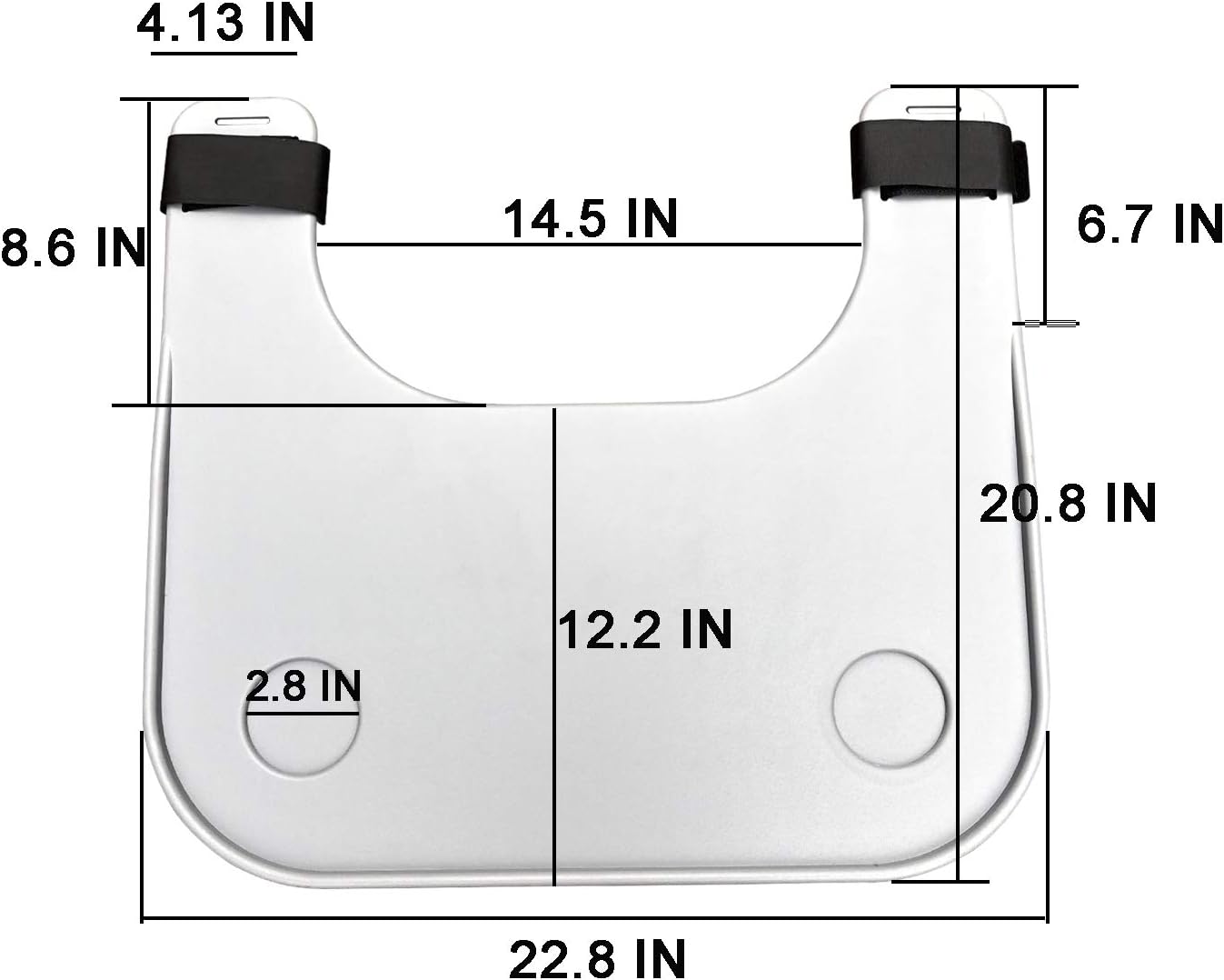 Wheelchair Tray Table with Cup Holder, Removable Wheelchair Lap Tray, Medical Portable Wheelchair Desk Accessories for Eating, Reading, Resting: Health & Personal Care