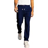JMIERR Men's Casual Drawstring Pants Elastic Waist Lightweight Pant Summer Beach Trouser with Pockets