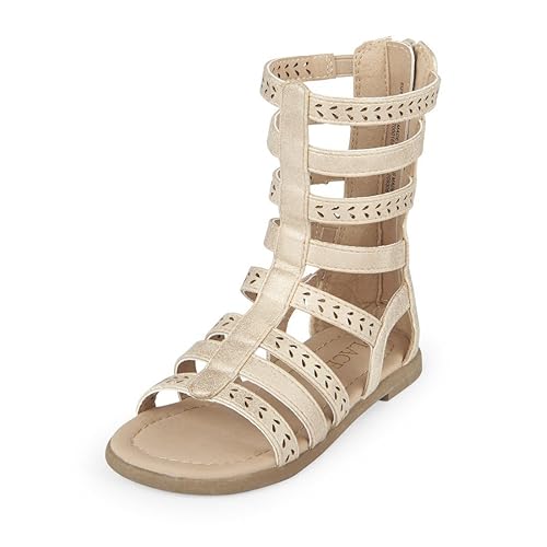 kids gold gladiator sandals