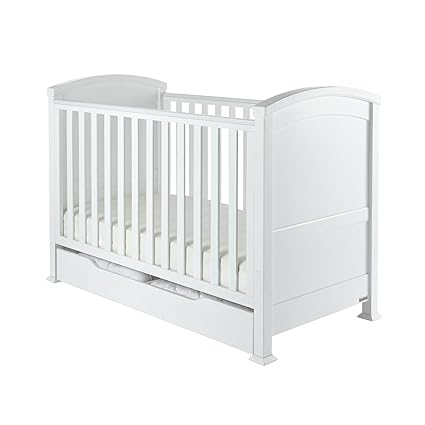Izziwotnot Tranquility Cot Bed And Under Cot Drawer Set White