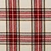 Amazon Brand – Pinzon Plaid Flannel Bed Sheet Set - Queen, Cream and Red Plaid