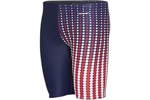 Sporti Men's Athletic Swimwear Jammers Printed Pattern Racing & Training Swimsuit Jammer for Men Durable Long Lasting