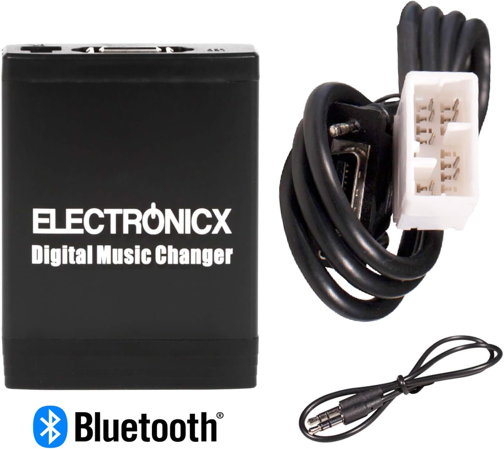 Electronicx ELEC-TM06-HON2F-BT Bluetooth Handsfree Digital Music Changer DMC USB MP3 AUX SD CD Changer compatible with Honda Goldwing GL