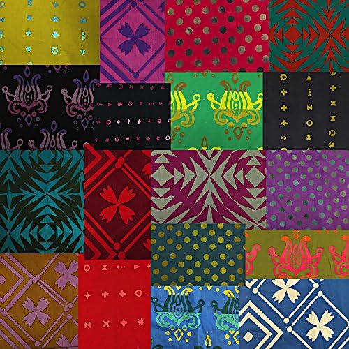 Alison Glass HANDCRAFTED PATCHWORK BATIKS Andover Fat Quarters 18 Precut Cotton Fabric Quilting FQs Assortment
