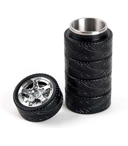 Taza De Café Con Diseño De Motor V8 | Acero Inoxidable Y Resina | Regalo Para Amantes De Los Coches | Portátil Y Duradera