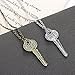 lureme Movie Jewelry Sherlock 221B Key Pendant Necklace for Fans-Antique Silver (nl005455-1)