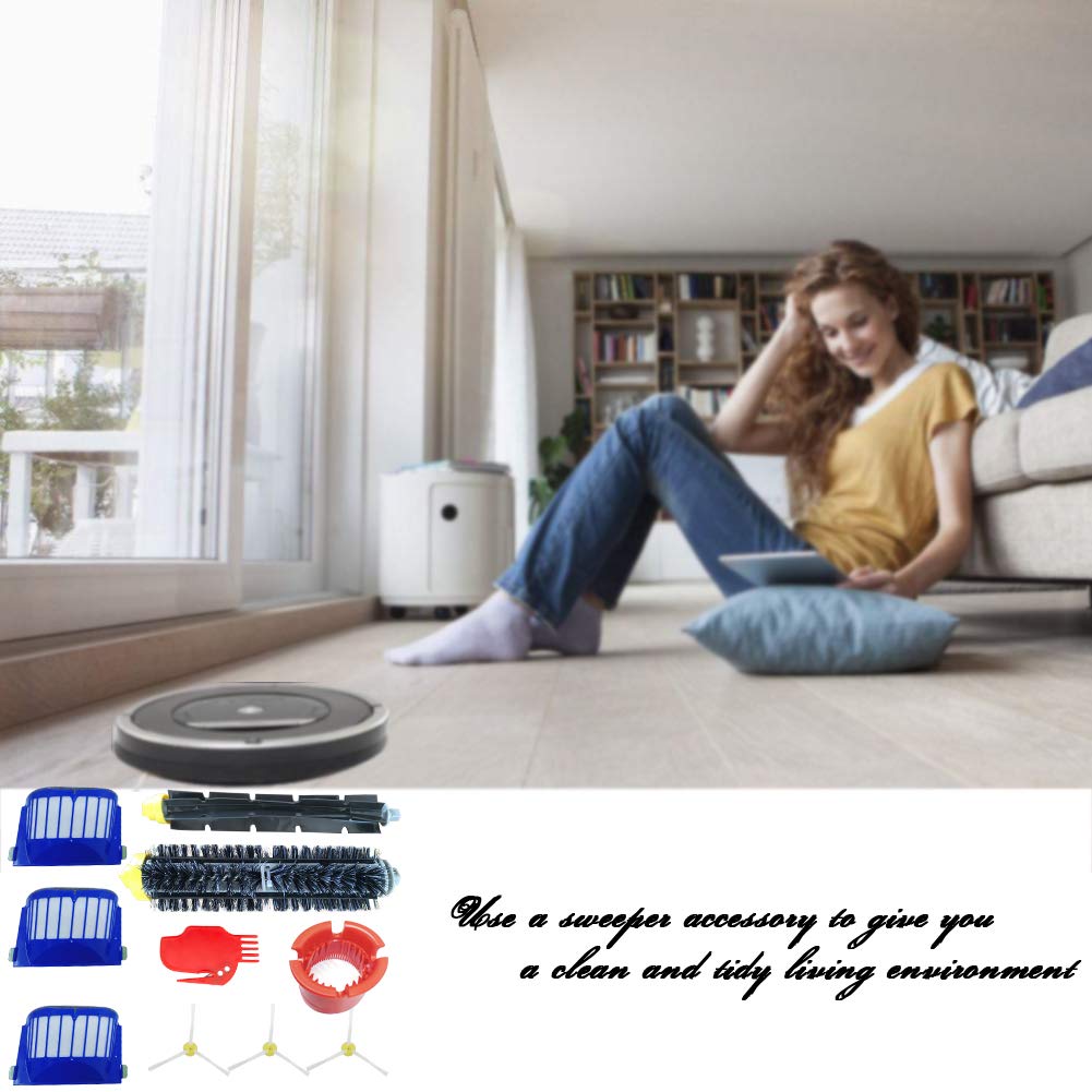 Kit Cepillos Repuestos de Accesorios para Aspiradoras iRobot Roomba Serie 600 605 610 615 616 620 625 630 631 632 639 650 651 660 670 671 680 681 691-15PCS