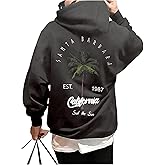 SOLY HUX Hoodies for Men Graphic Letter Print Oversized Sweatshirt Drop Shoulder Long Sleeve Pullover Tops