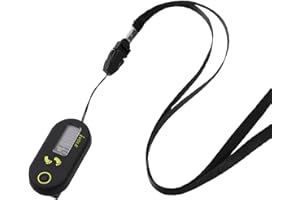 POPETPOP Single Function 3D Electronic Pedometer with Clip Step Counter Fitness Information Tool for Walking Exercise Sports 