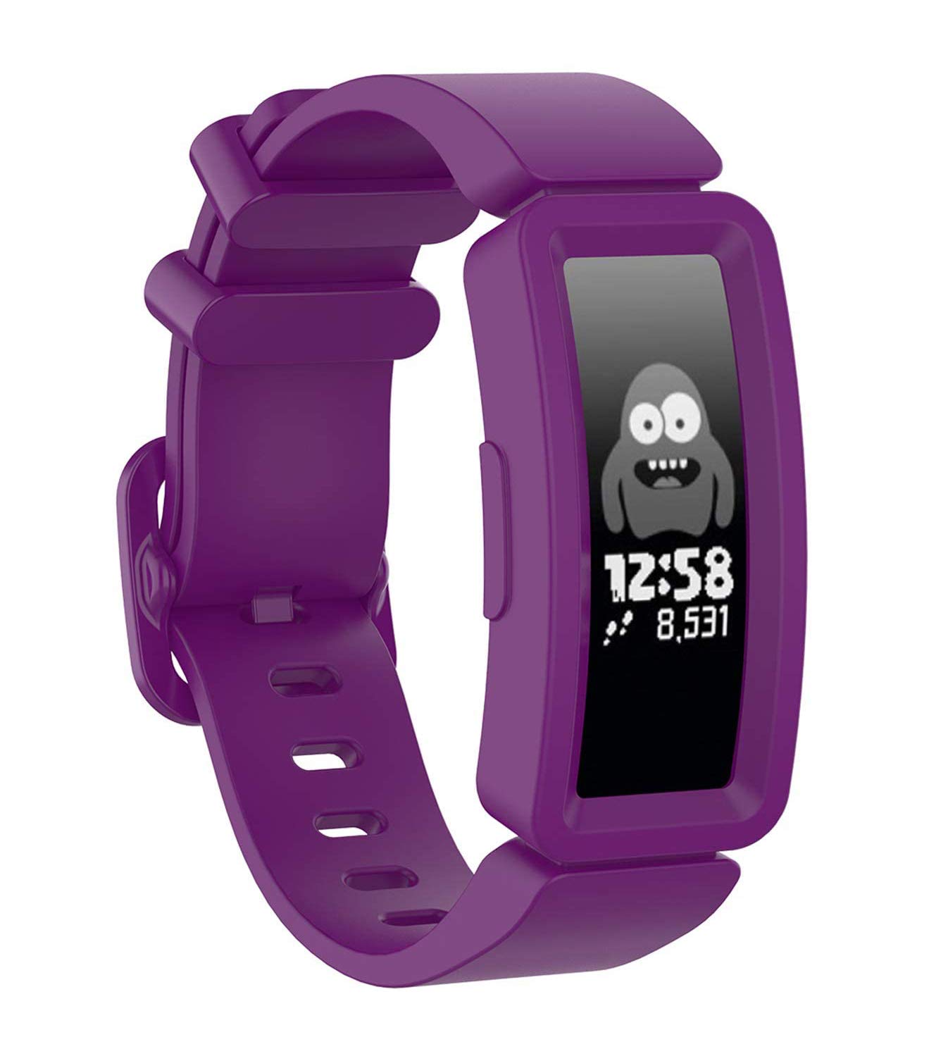 Shieranlee Compatible with Ace 2 Bands for Kids 6+, Soft Silicone Bracelet Accessories Watch Band Repalcement Strap, Colorful Sport Wristbands for Fitbit Ace 2/ Inspire HR for Boys Girls