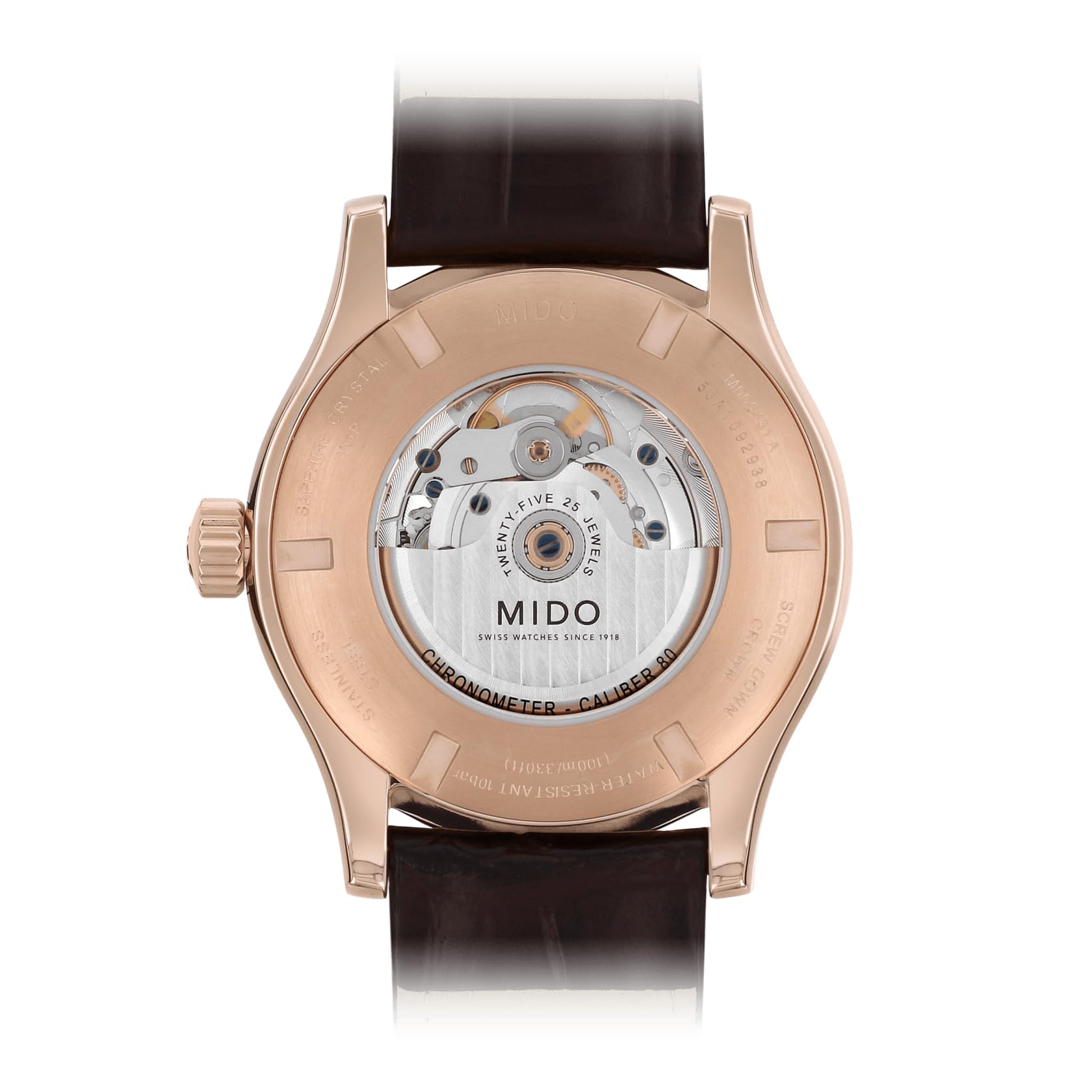 MIDO Multifort Chronometer - Swiss Automatic Watch for Men - Silver Dial - Case 42mm - M0054313603100