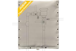 JIUBAR Backflow Preventer Cover Insulated Pouch -JIUBRA 20"W x 26"H Outdoor Pressure Reducing Value Cover ,Winter Water Sprinkler Valve Cover Insulated ,Well Pump Covers Protects from Severe Snow.