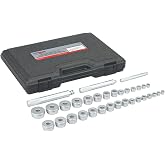 OTC 4410 Metric and Standard Master Bushing Drive Set - 33 Piece with Case | Remove and Install Bushings Ranging from 10mm to 42mm in Diameter and 3/8" to 1-3/8" in Diameter