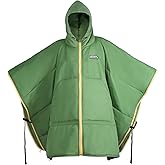Kanyak Camping Blanket Poncho, Large Wearable Blankets, 75 x 55 inch Cape, Windproof & Water-Repellent, Portable & Warm, for Outdoor, Sports, Travel, Car