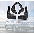 Ezmech Mud Flap Set Compatible with Toyota Corolla Cross 2022 2023 2024 Mud Splash Guard Accessories Front & Rear 4pc Mudguard Mudflaps Fender Kit Plastic