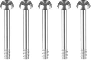 BANLIN 5 Pack Door Handle Privacy Pin Replacement Compatible with Emtek EMPP Series Closet & Hallway Doors Heavy Duty Stainless Steel Replacement Push Pin Door Lock for Bathroom, Bedroom and Interior Doors