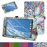 Insignia NS-P08A7100 Case,Mama Mouth PU Leather Folio 2-folding Stand Cover with Stylus Holder for 8