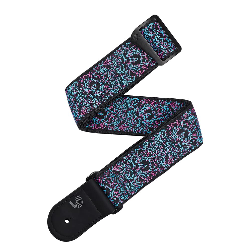 D'Addario Accessories Guitar Strap - Eco-Comfort Outrun Woven Guitar Strap - Made from Recycled Materials - Glitch